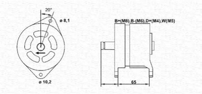 MAGNETI MARELLI 943355232010 -  Генератор